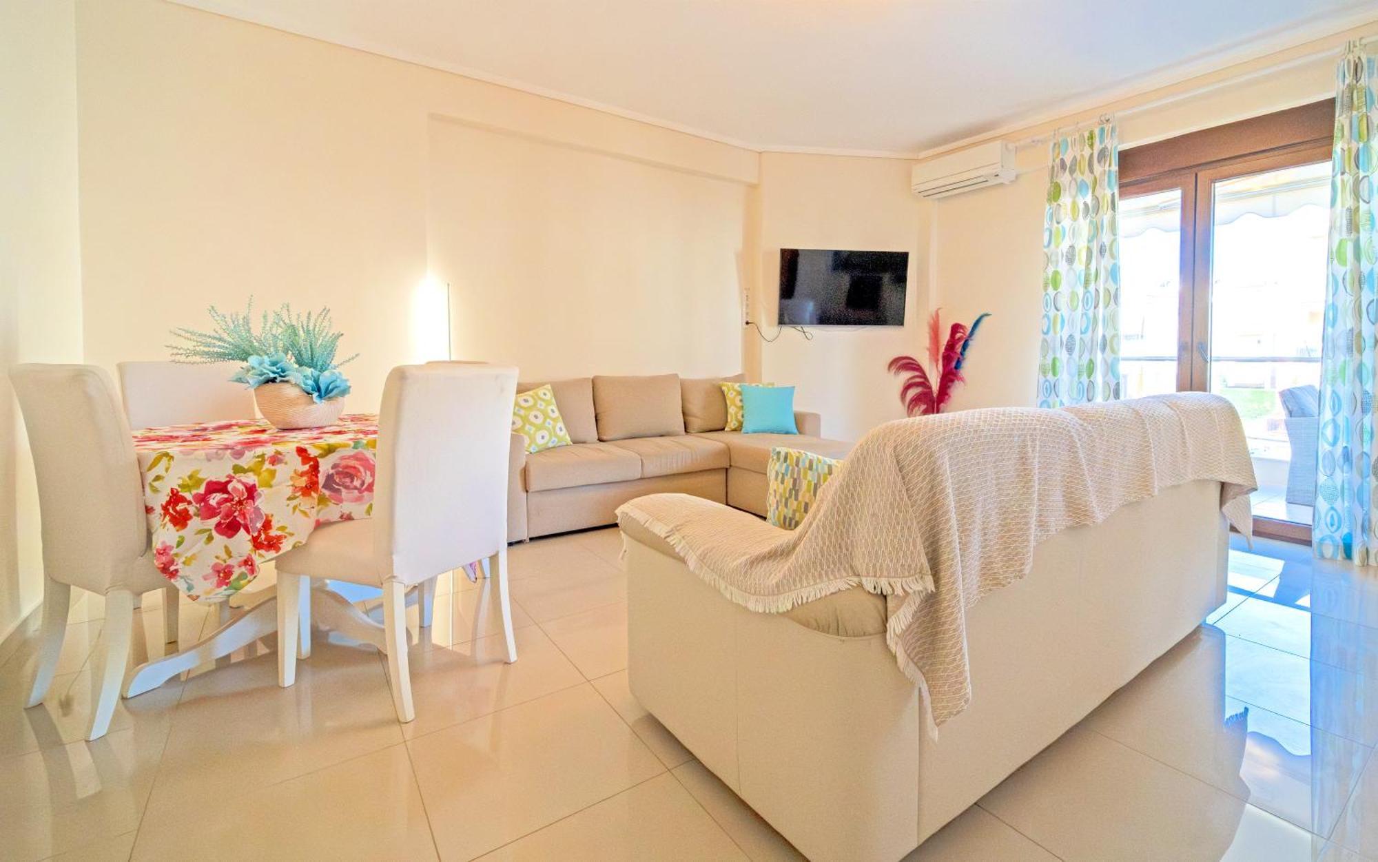 Luxury And Sunny Apartment 250 Mts From The Beach!! Peraía 외부 사진