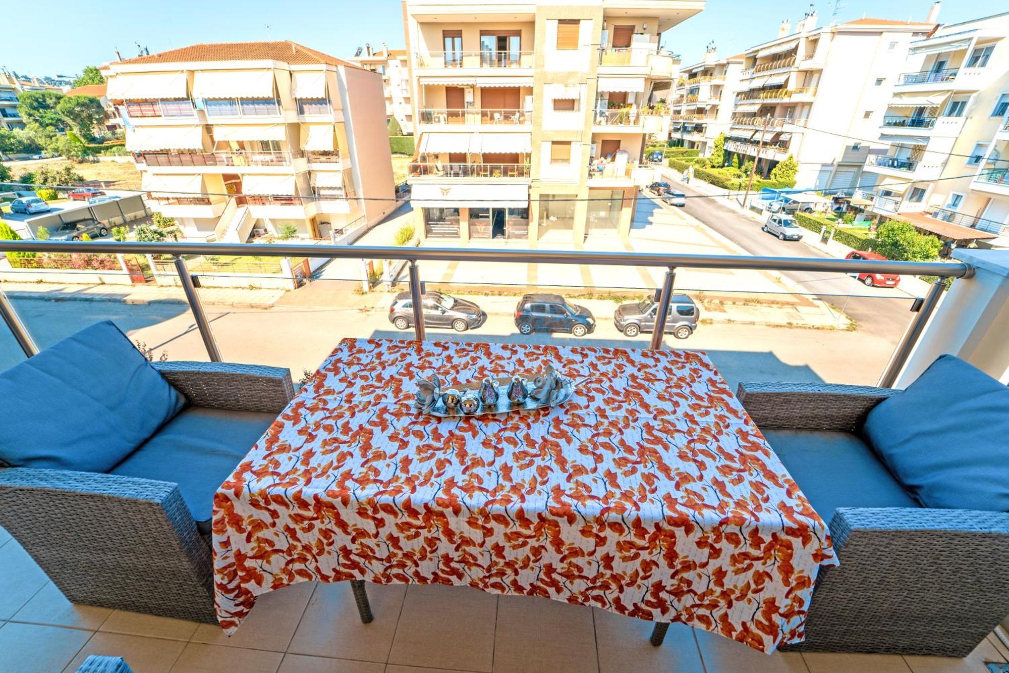 Luxury And Sunny Apartment 250 Mts From The Beach!! Peraía 외부 사진